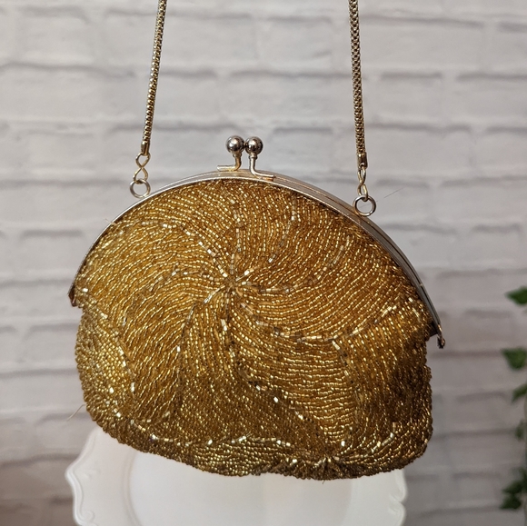 Vintage Gold Beaded Bag - Picture 8 of 10